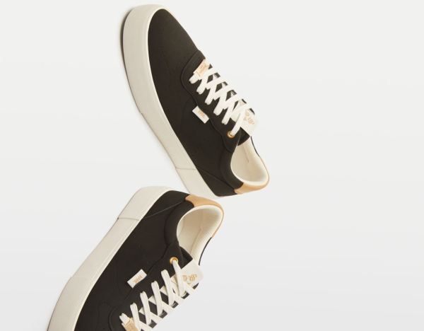 Black Men's Bershka Contrasting Trainers | h0OR9G1NGag