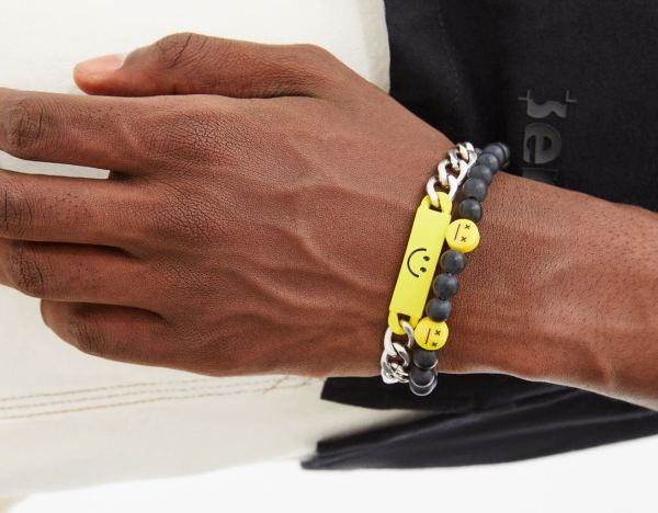 Black Men's Bershka Set Of 5 Enjoy Bracelets Jewelry | IAag7ip0nsf