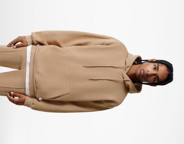 Brown Men's Bershka Oversize Hoodie | qokYDAPBgWt