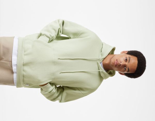 Green Men's Bershka Oversize Hoodie Tracksuits | LorCOJEYK5M