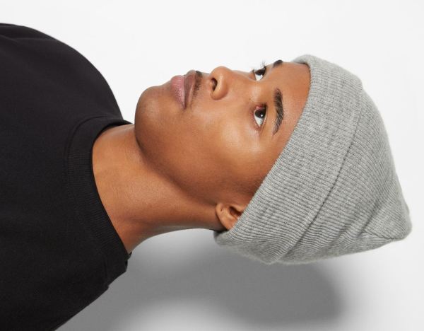 Grey Men's Bershka Basic Beanie Caps | R4v4gAN2TaF