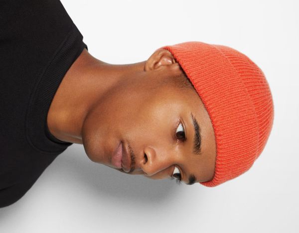 Orange Men's Bershka Short Beanie Caps | cYHSqy4WRZl