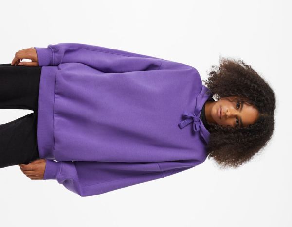 Purple Women's Bershka Oversize Hoodie | 2k1snRhm1ee