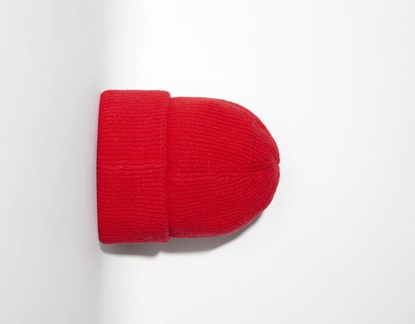 Red Women's Bershka Colored Beanie | uNikromDfLL