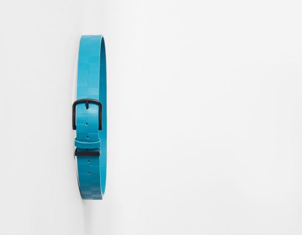 Turquoise Men's Bershka Faux Leather Belts | vmIa89Whblp