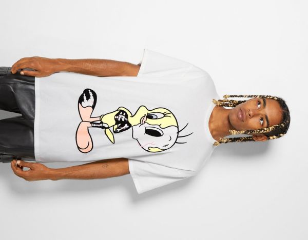 White Men's Bershka Oversize Short Sleeve With Looney Tunes X Coté Escrivá Print T Shirts | xwiBMIvqfkG