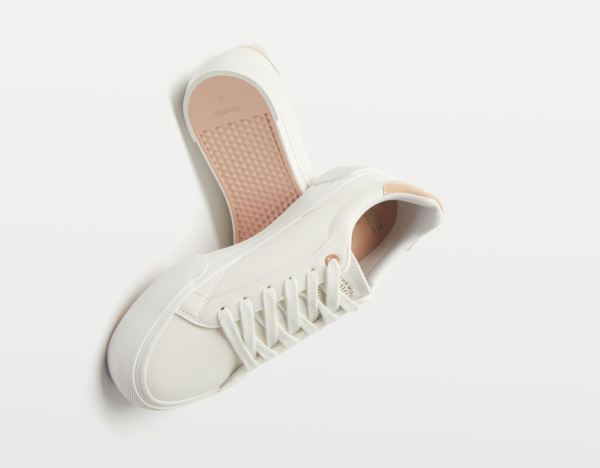 White Women's Bershka Contrast Platform Sneakers | MHwd3wdk72K