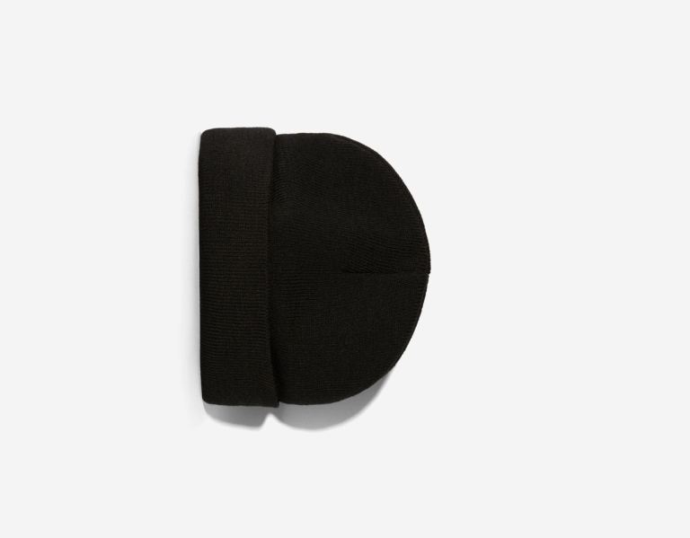 Black Men's Bershka Basic Beanie Caps | UxZJA9uExNl