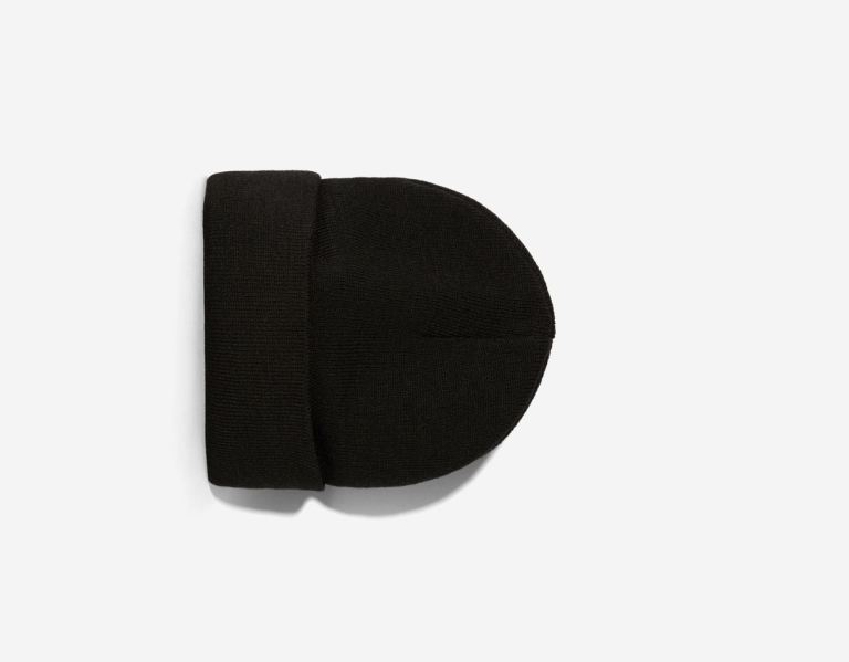 Black Men's Bershka Basic Beanie Caps | UxZJA9uExNl