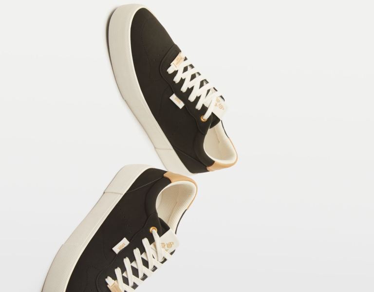 Black Men\'s Bershka Contrasting Trainers | h0OR9G1NGag