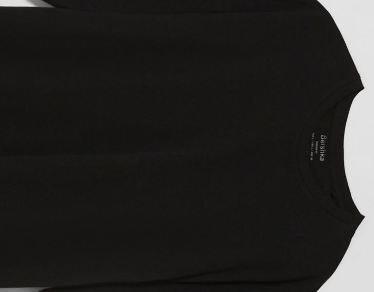 Black Men's Bershka Extra-loose-fit Short Sleeve T Shirts | Bw4p6L3KMTh