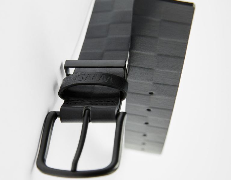 Black Men's Bershka Faux Leather Belts | 69mmmmNrJnU