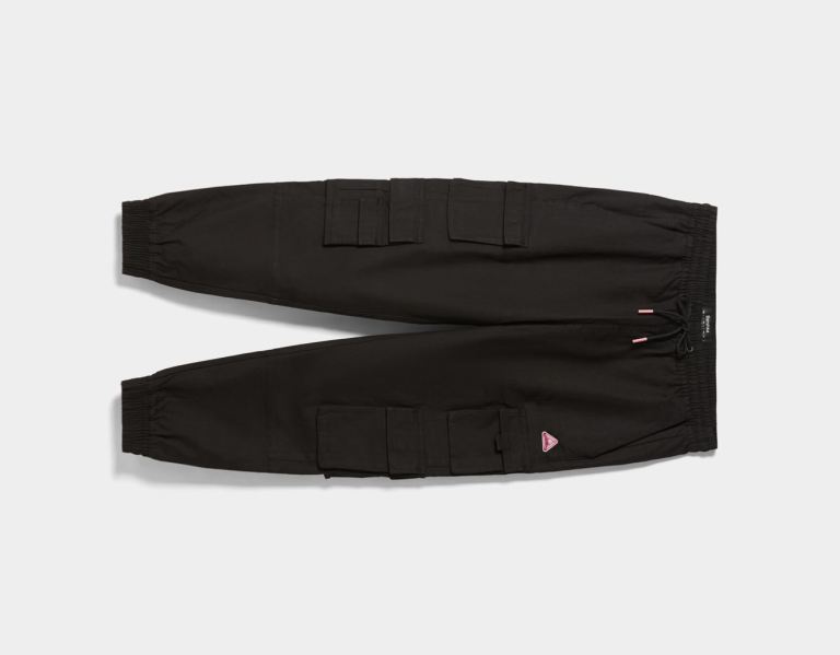 Black Men's Bershka Multi-cargo Sweat Pants | ExwlKUo6Juq