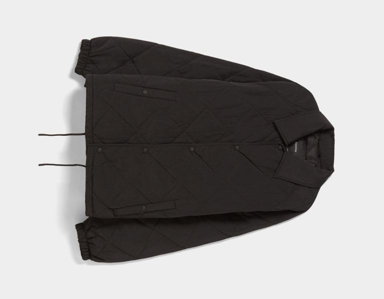 Black Men's Bershka Puff Jackets | oqr9ojdIqXL