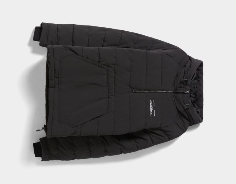 Black Men's Bershka Puffer With Pouch Pocket Down Jackets | ljHxk9BbgD6