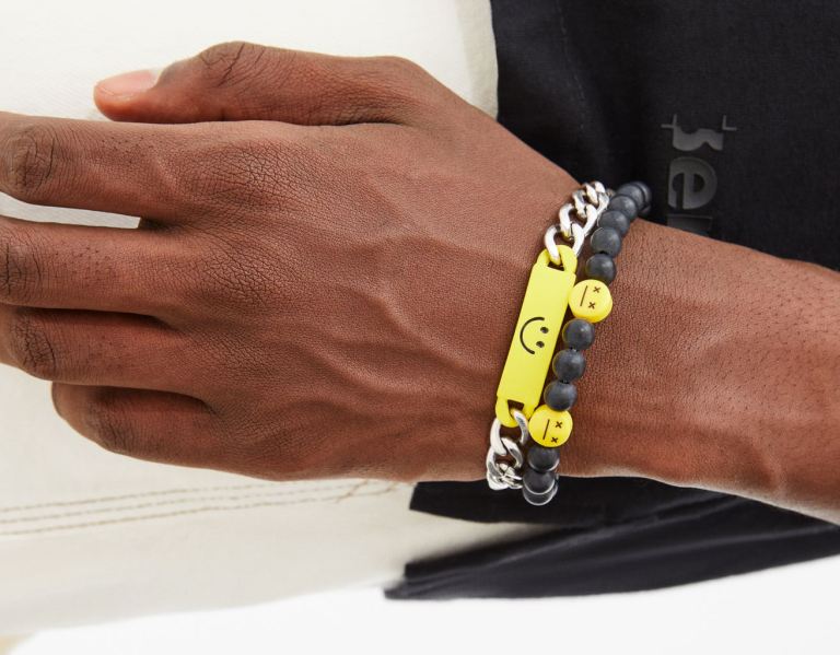 Black Men\'s Bershka Set Of 5 Enjoy Bracelets Jewelry | IAag7ip0nsf