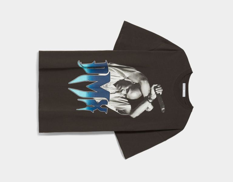 Black Men's Bershka Short Sleeve Dmx Print T Shirts | pfiZ6hCetOE