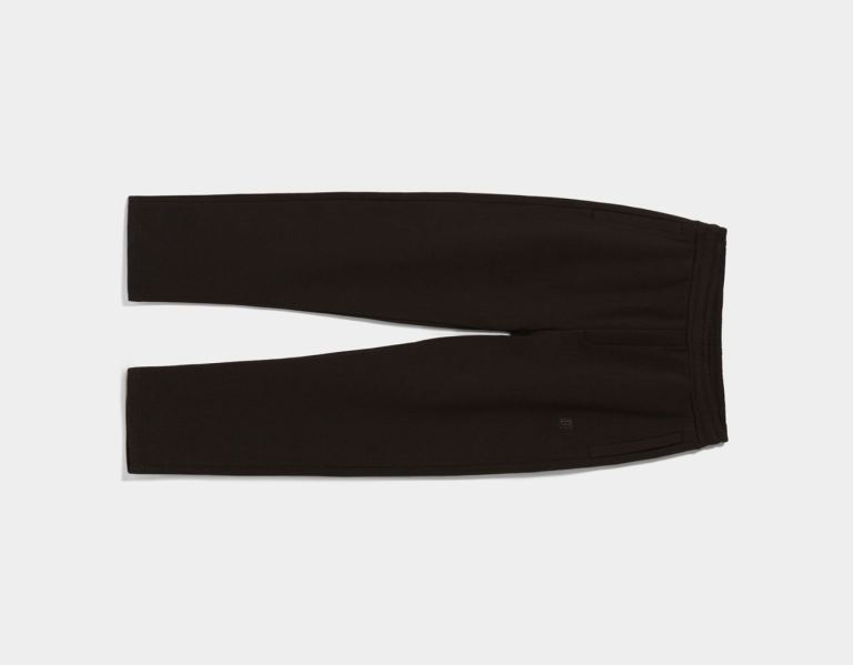 Black Men's Bershka Standard Wide-leg Plush Pants | hmGYCMiN5ch