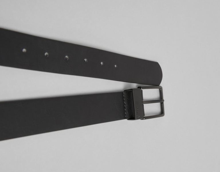 Black Men's Bershka Wide Belts | cJ87KtiUw8G