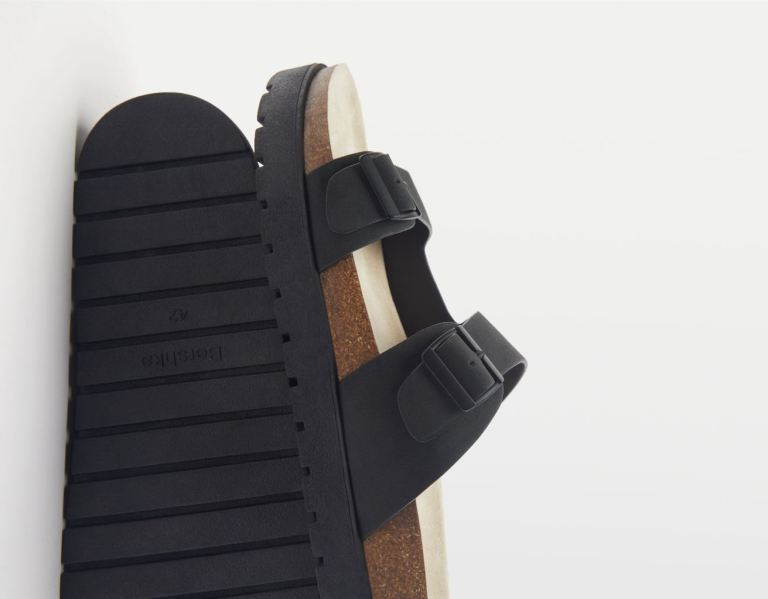 Black Men's Bershka With Straps And Buckles Sandals | g49hrxM1Qyp