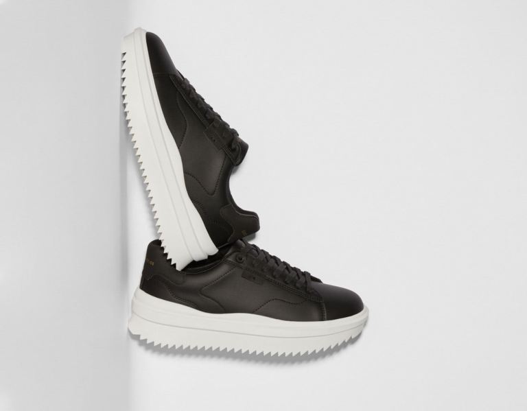 Black Men's Bershka With Thick Soles Trainers | T78wLwDwdAU