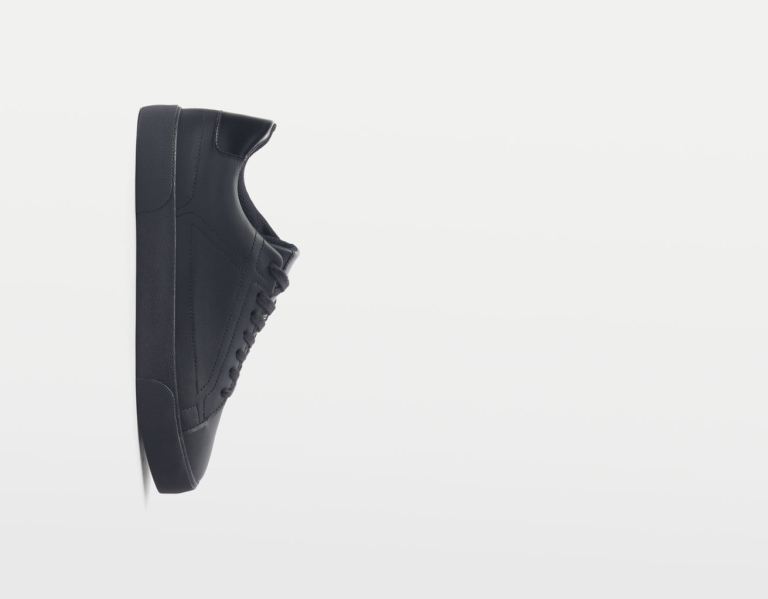 Black Men's Bershka With Topstitching Detail Trainers | qYdbTmt5fSj