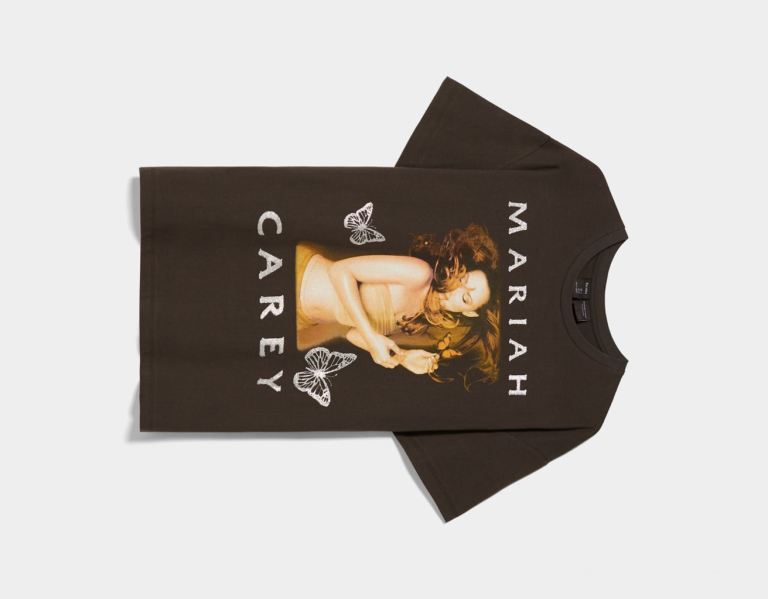 Black Women's Bershka Mariah Carey Short Sleeve T Shirts | 9AifcAnMlgQ