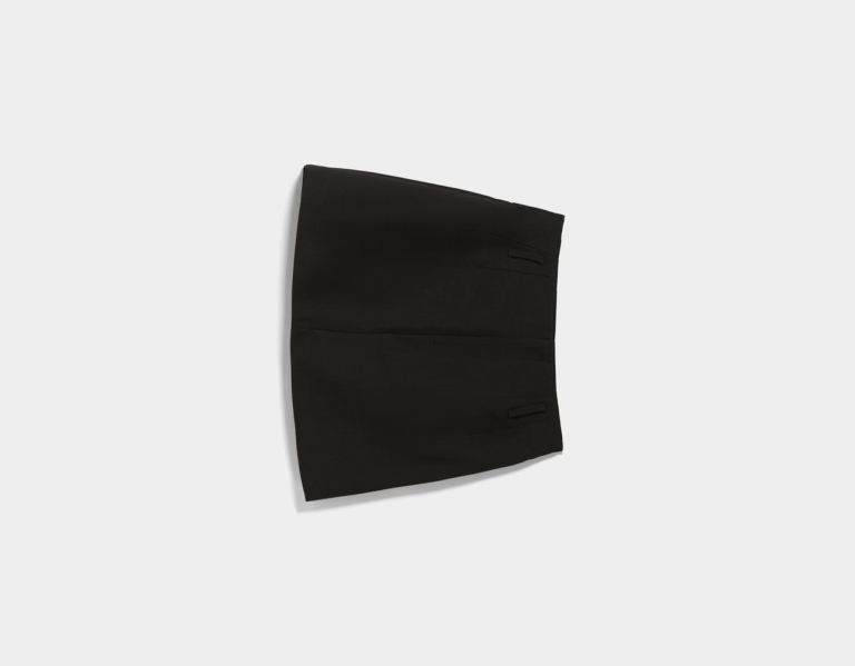 Black Women's Bershka Mini With Belt Loops Skirts | yLIqq0YiXHH