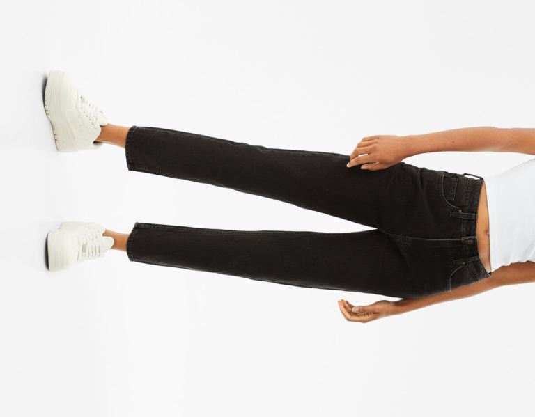 Black Women's Bershka Mom Jeans | mnKrxyrk3On