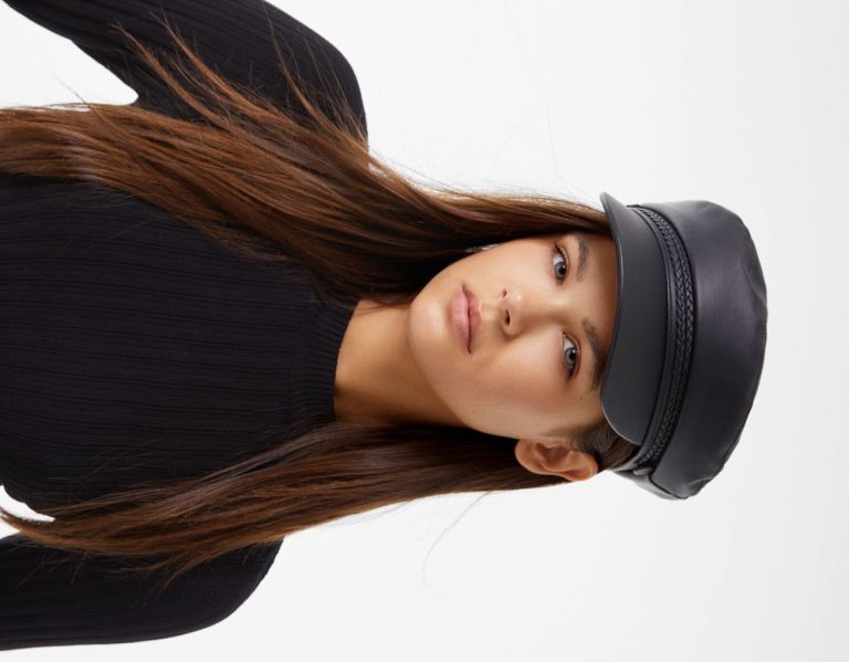 Black Women\'s Bershka Nautical Hats | VQqiJKlglFQ