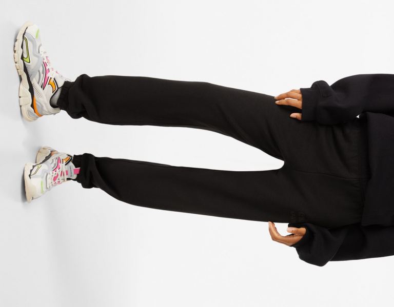 Black Women's Bershka Plush Sweat Pants | jBFGF0bJlkB