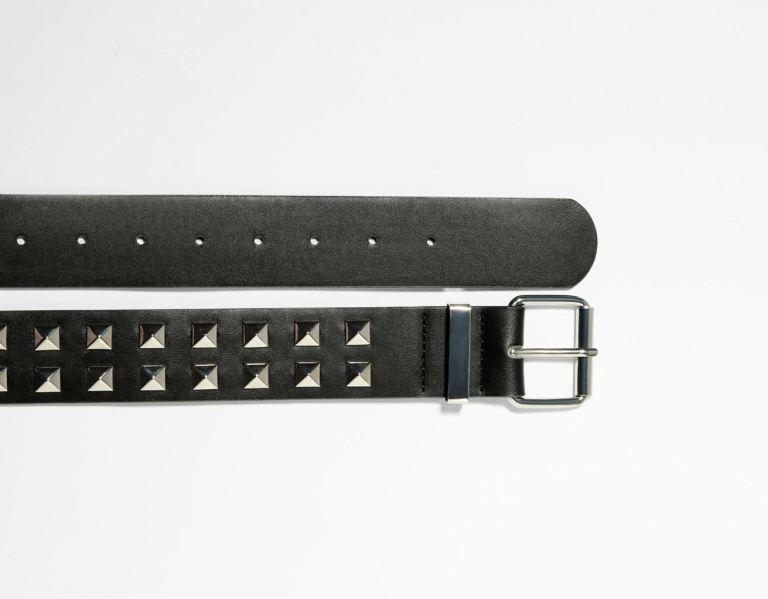 Black Women's Bershka Studded Belts | Y0jrg58ZbwQ