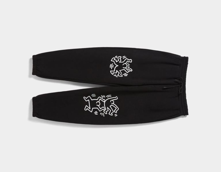 Black Women's Bershka Sweat With Keith Haring Print Pants | l9kwRgocpnQ