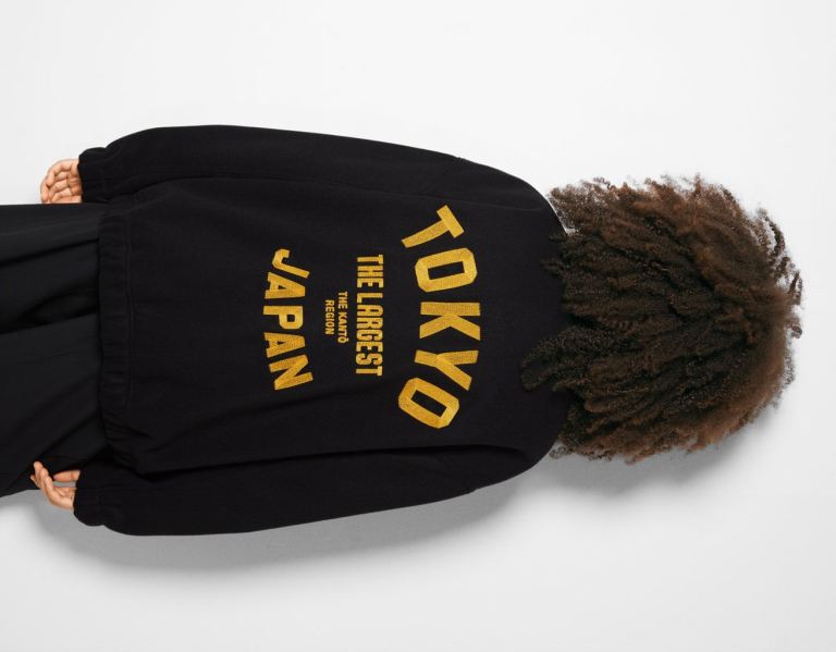 Black Women's Bershka Synthetic Wool Bomber With Embroidered Back Jackets | N7MdjExophA