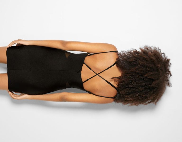 Black Women's Bershka Tulle Dress | mxRHoqlfFbD