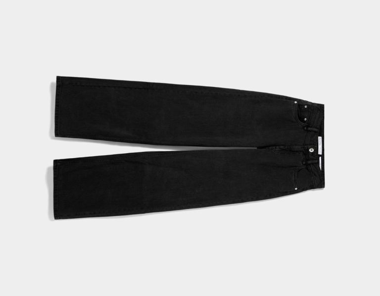 Black Women's Bershka Wide-leg Twill Pants | JoSq3yKEyjs