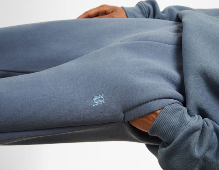 Blue Men's Bershka Sweatshirt And Sweatpants Set Tracksuits | CFSNX3RGcis