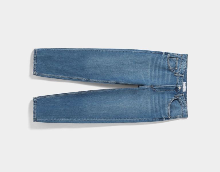 Blue Men's Bershka Wide-leg ’90s Jeans | Hy6jGIH3MOb