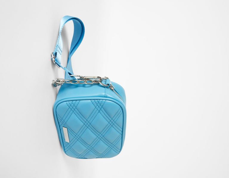 Blue Women's Bershka Crossbody With Chain Bags | 2w0O8LPG42q