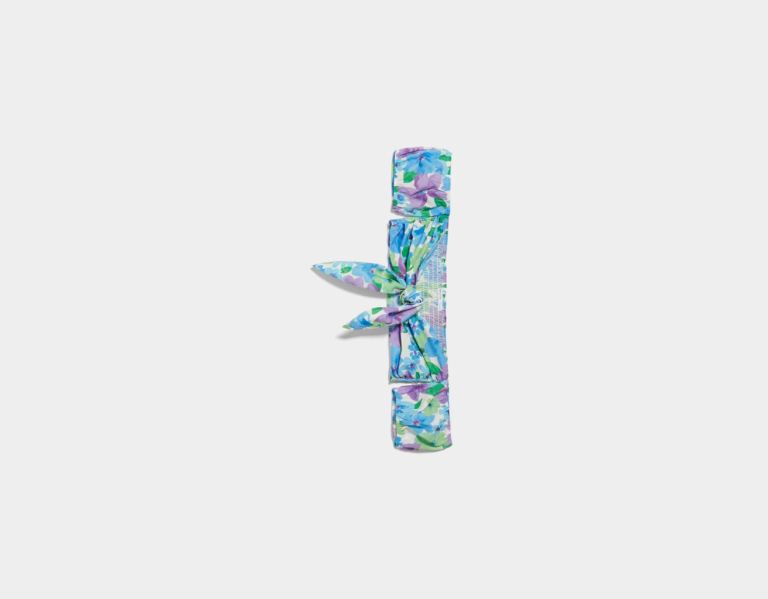 Blue Women's Bershka Floral Print Tied Tops | UHJwYJi6m9o