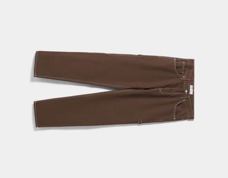 Brown Men's Bershka Carpenter Jeans | HW5QYjc2UEt