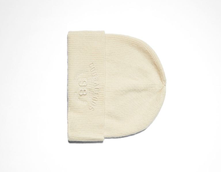 Brown Men's Bershka Embroidered Varsity Beanie Caps | mygqlNUmX15