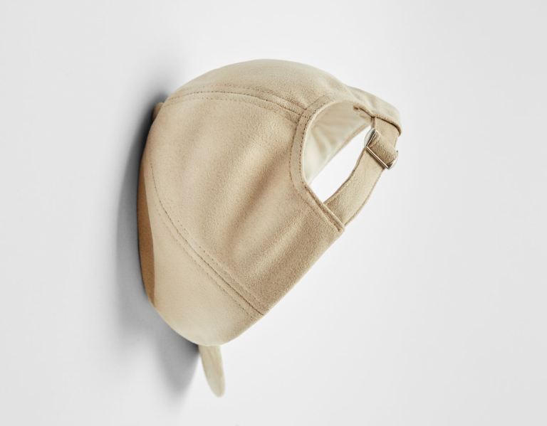 Brown Men's Bershka Faux Suede Caps | Ar8ZUfYF00I