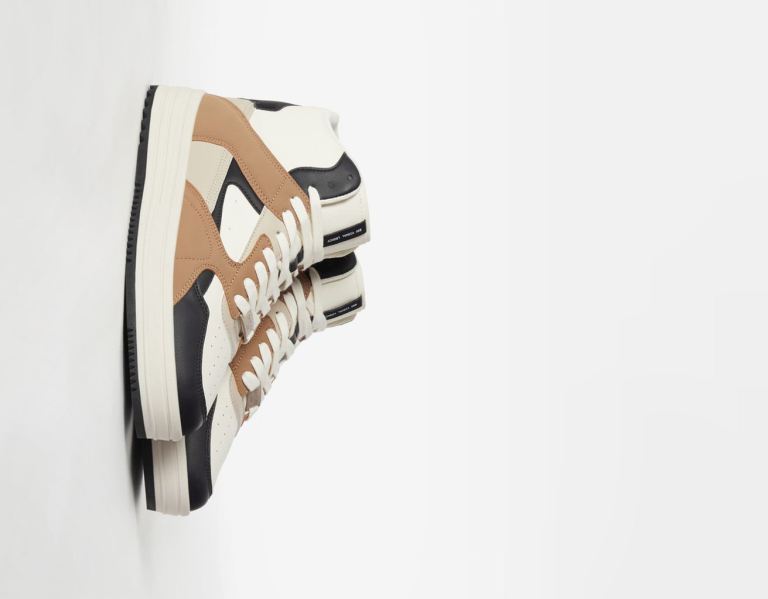 Brown Men's Bershka High-top Trainers | GKalxhj3SwF