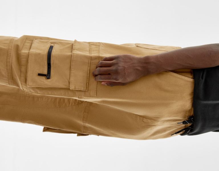 Brown Men's Bershka Joggers Cargo | UvXVDc2Vdqj