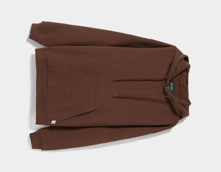 Brown Men's Bershka Oversize Hoodie Tracksuits | eIHiOpQD7Fe