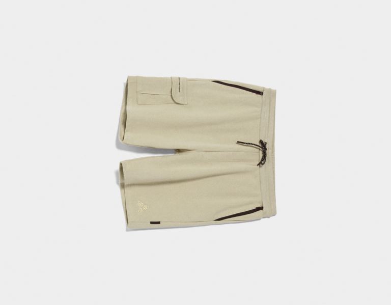 Brown Men's Bershka Plush Cargo Bermuda Shorts | SiMh5hR6kHS