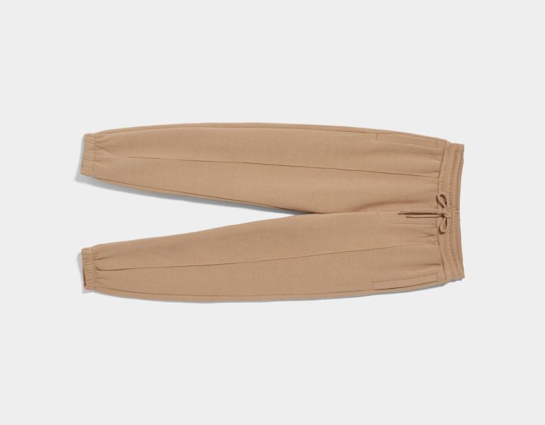 Brown Men's Bershka Plush Sweat Pants | rTaC254MNNo