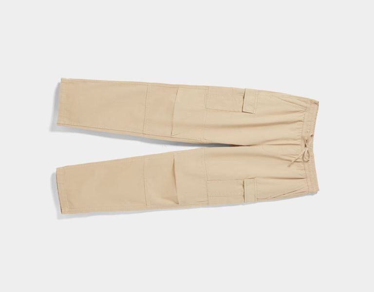 Brown Men's Bershka Regular-fit Sweatpants-style Pants Cargo | R5SdrwokOXl