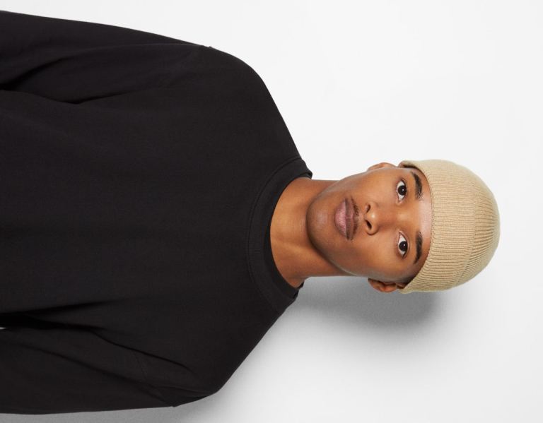 Brown Men's Bershka Short Beanie Caps | BP4Nf9fx03k